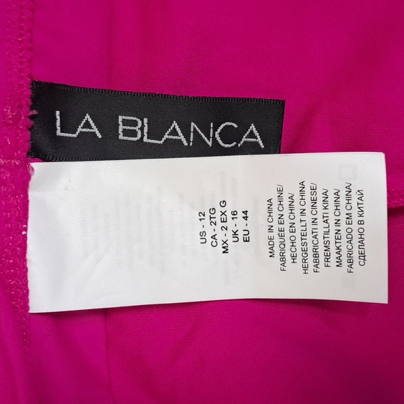 La Blanca Island Goddess Shirred Band Hipster Swim Bottom - Orchid 12 - Picture 8 of 8